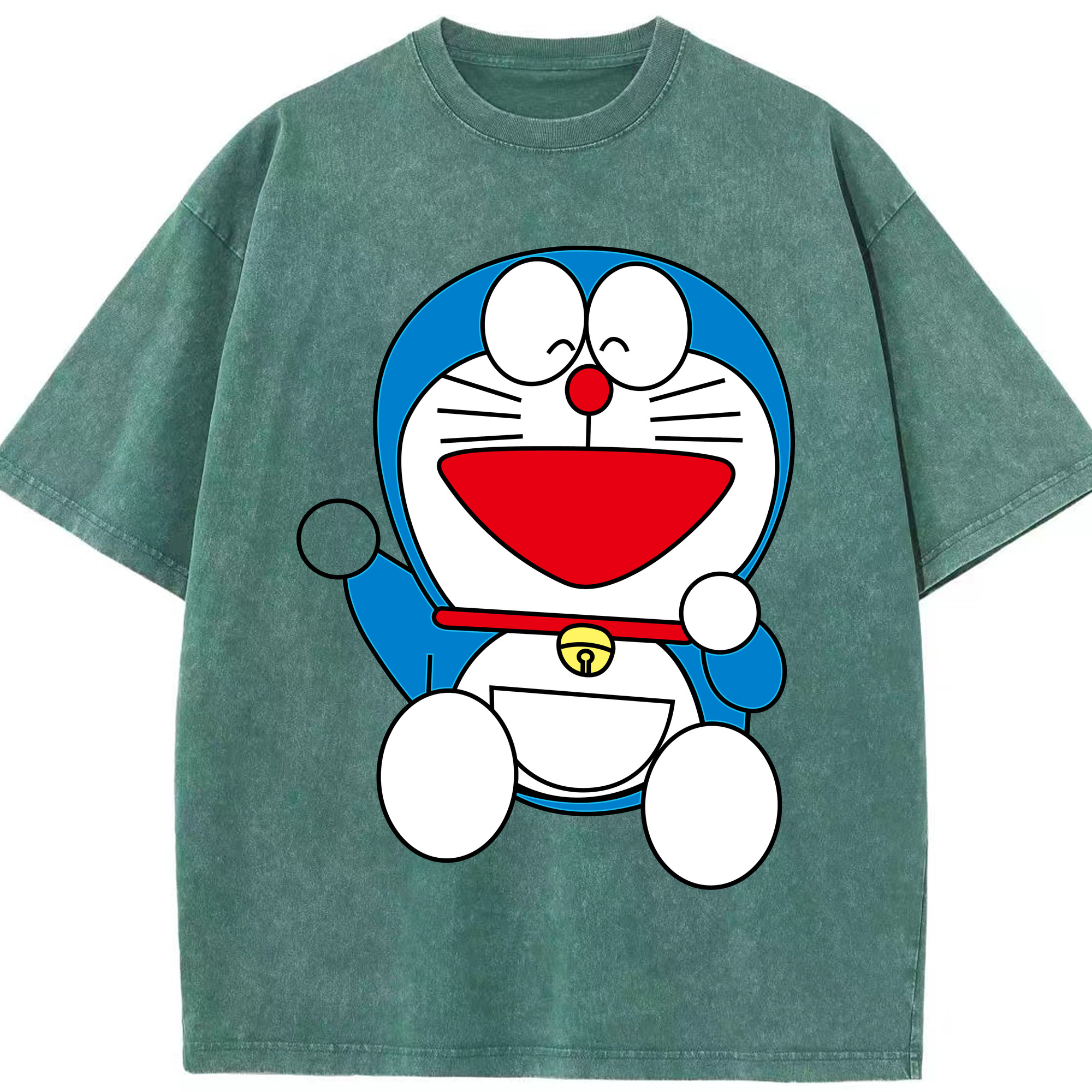 （画像用） ドラえもん Doraemon 綿100% ヴィンテージ風 半袖Tシャツ（フロントプリント）